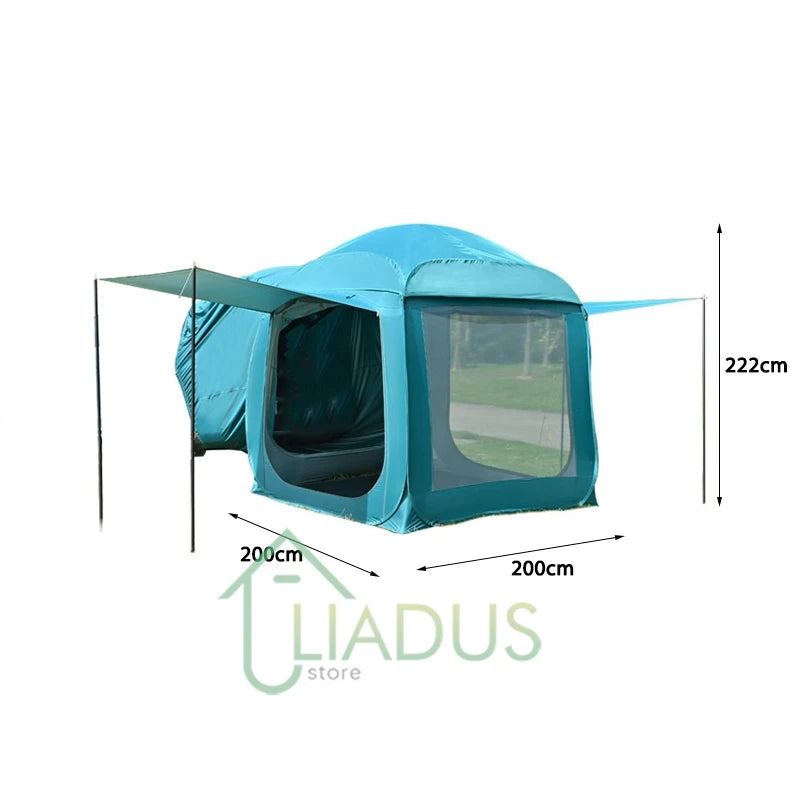 Durable UV Resistant Car Rear Extension Tent Waterproof Sunshade Outdoor Camping Picnic Auto Back Tent for Road Trip Adventure