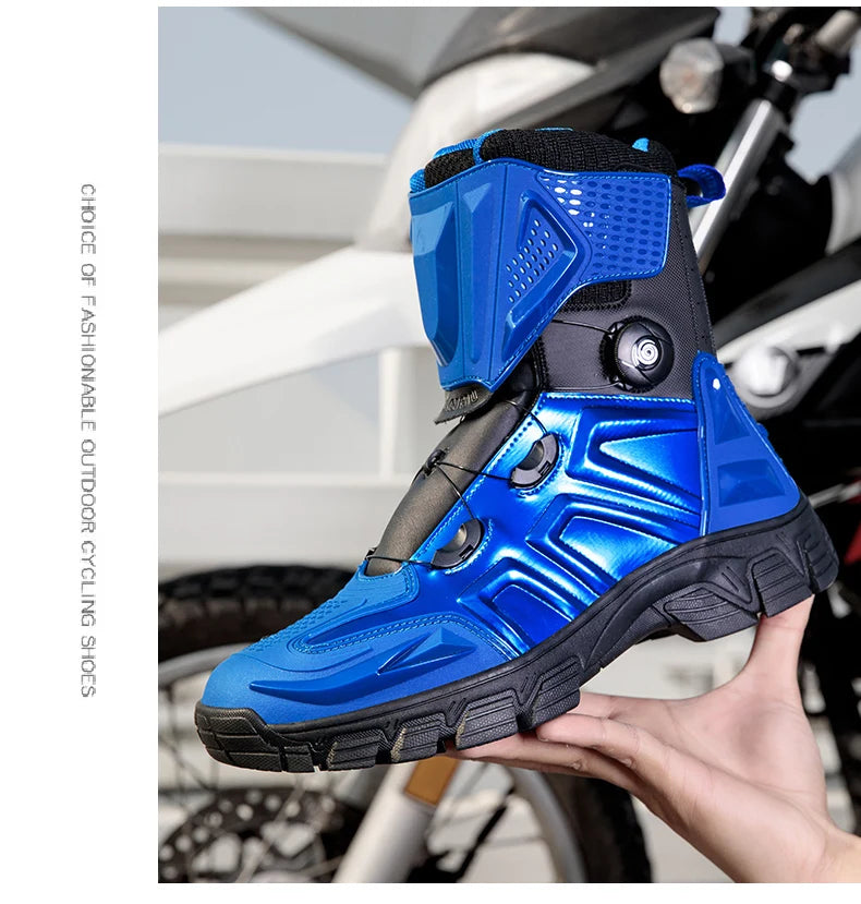 New Motorbike Boots Anti-slip Waterproof  Motorcycle Boots Wear-resistant Biker Protection Equipment Anti-fall Motocross Boot