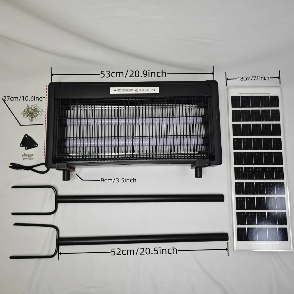 40W 6000mAh Battery Solar-Powered Mosquito Killer Light Source - Outdoor Waterproof Bug Zapper Ideal for Garden Patio & Camping