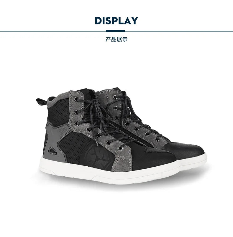 SCOYCO Motorcycle Boots Racing Shoes Men Windproof Motorcycle Travel Equipment Botas Moto Motocross Off-Road Racing Boots