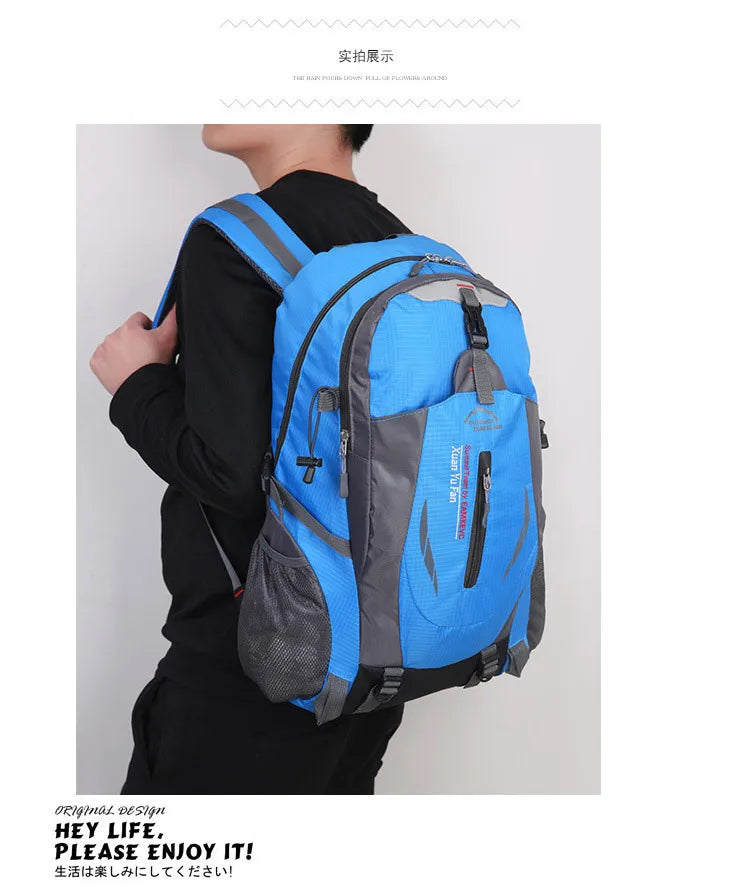 New 30L Outdoor Fishing Bags Men Women Waterproof Travel Trekking Backpack Climbing Hiking Camping Rucksack Tactical Sports Bags