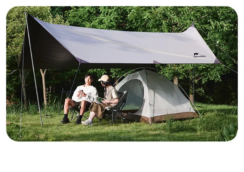 Naturehike-Camping Ultralight Tent, Outdoor Portable, Rainproof and Sun Protection, 2-3 People, Hiking, CNK2300ZP024