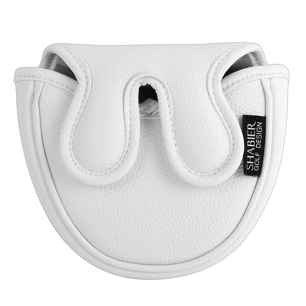 PU Leather Crane Japan Embroidery Magnetic Closure Golf Blade Putter Cover Golf Mid Mallet Putter Headcover