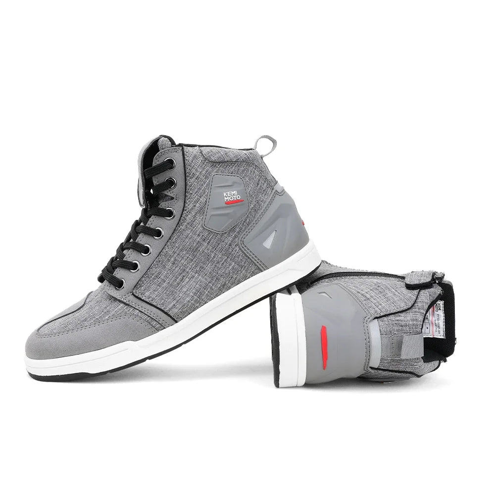 KEMIMOTO Motorcycle Riding Short Boots Men Summer commuting Shoes Sneakers Anti-slip Protection Breathable Casual rides Gear