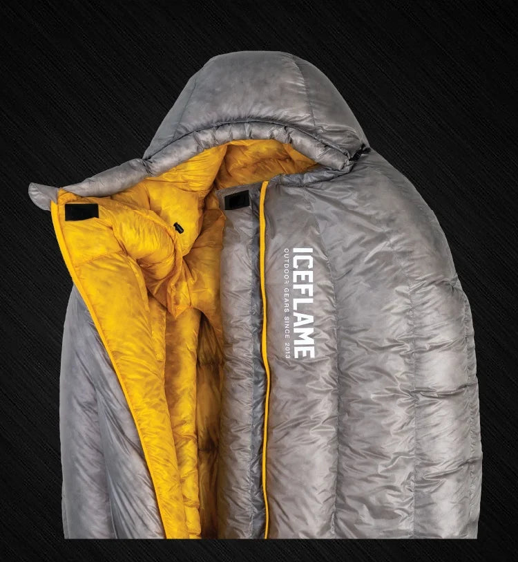 Ice Flame NXT 800FP Sleeping Bag Outdoor Camping Mummy Down Sleeping Bag Ultralight Trekking Mountaineering 10D Sleeping Bag