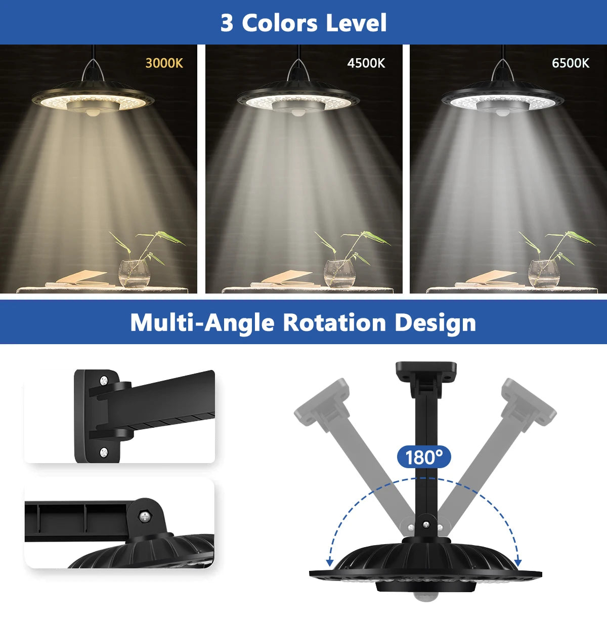 Solar Lights Indoor Outdoor 5 Modes Motion Sensor Solar Shed Light with Remote IP65 Waterproof for Barn Gazebo Yard Garage
