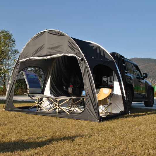 SUV Car Tent for Camping, SUV Tailgate Shade Awning Tent, Outdoor car Tent with Three Door Design, Vehicle Camping Tents