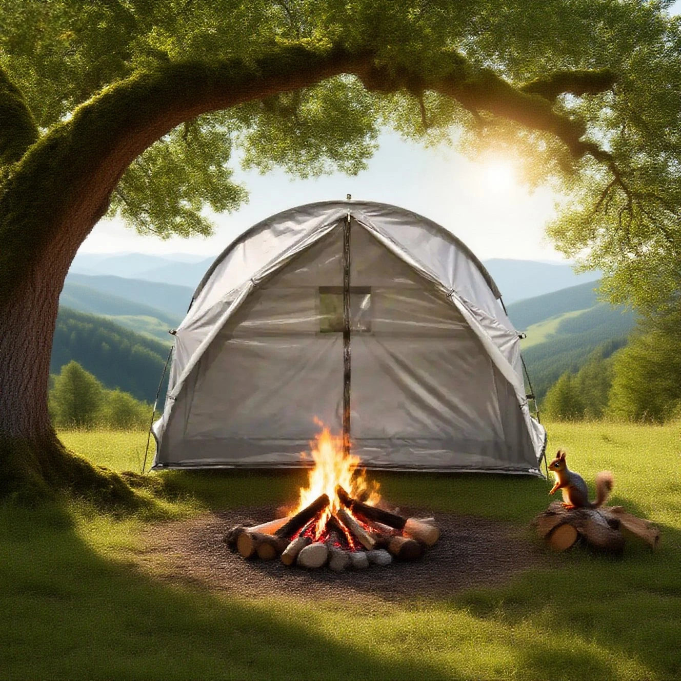 Breathable Mesh Tent for Backpacking - 1 Person All-Mesh Insect-Proof Camping Tent with Enhanced Airflow, Portable Sleep Shelter