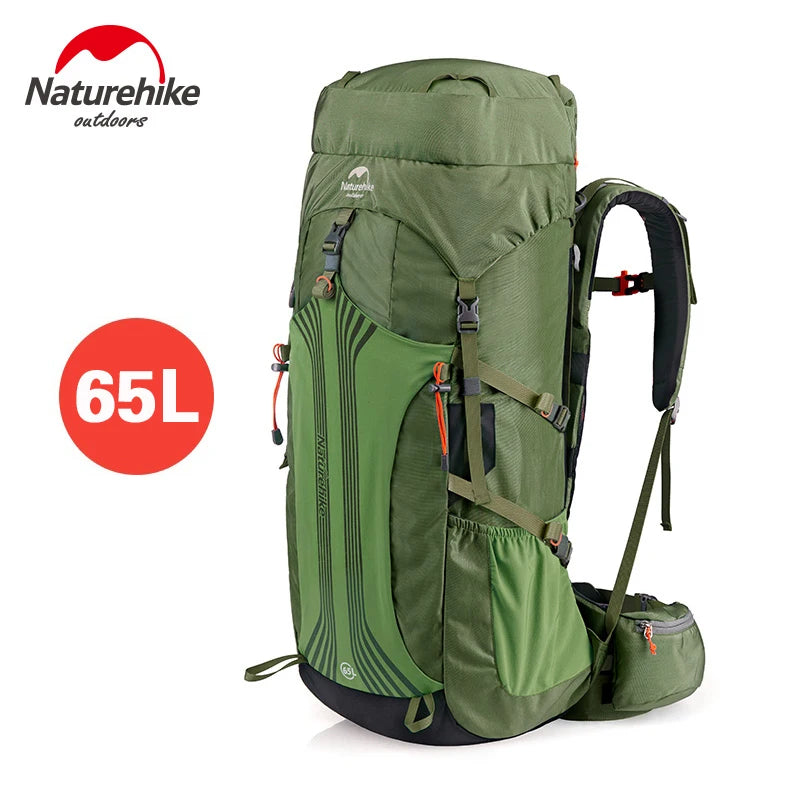 Naturehike 45L 55L 65L Hiking Backpack Outdoor Travel Climbing Camping Bag with Suspension System Waterproof Trekking Rucksack