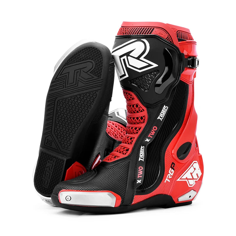 TR Tiger Brand Motorcycle riding boots Motorcycle shoes cycling shoes Imitation road rally off-road Fall resistant racing shoes