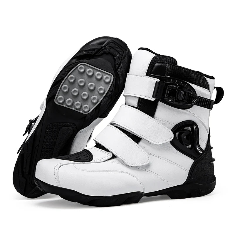 Motorcycle Riding Shoes Breathable Motorcross Off-road Short Boots Man Women Rider Motocross Equipment Anti-fall Racing Shoes 47