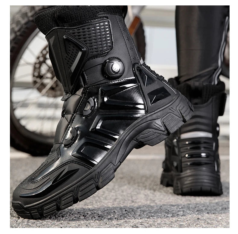 New Motorbike Boots Anti-slip Waterproof  Motorcycle Boots Wear-resistant Biker Protection Equipment Anti-fall Motocross Boot