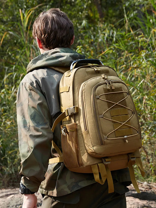 Tactical Outdoor Sports Backpack Large Capacity Anti Splash Wear resistant Travel Camping Mountaineering Bag Hiking Bag