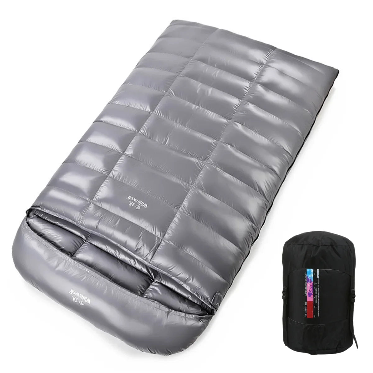90% White Goose Down Double Sleeping Bag Winter Sleeping Bag Camping Sleeping Pack for Backpacking Camping Hiking Traveling