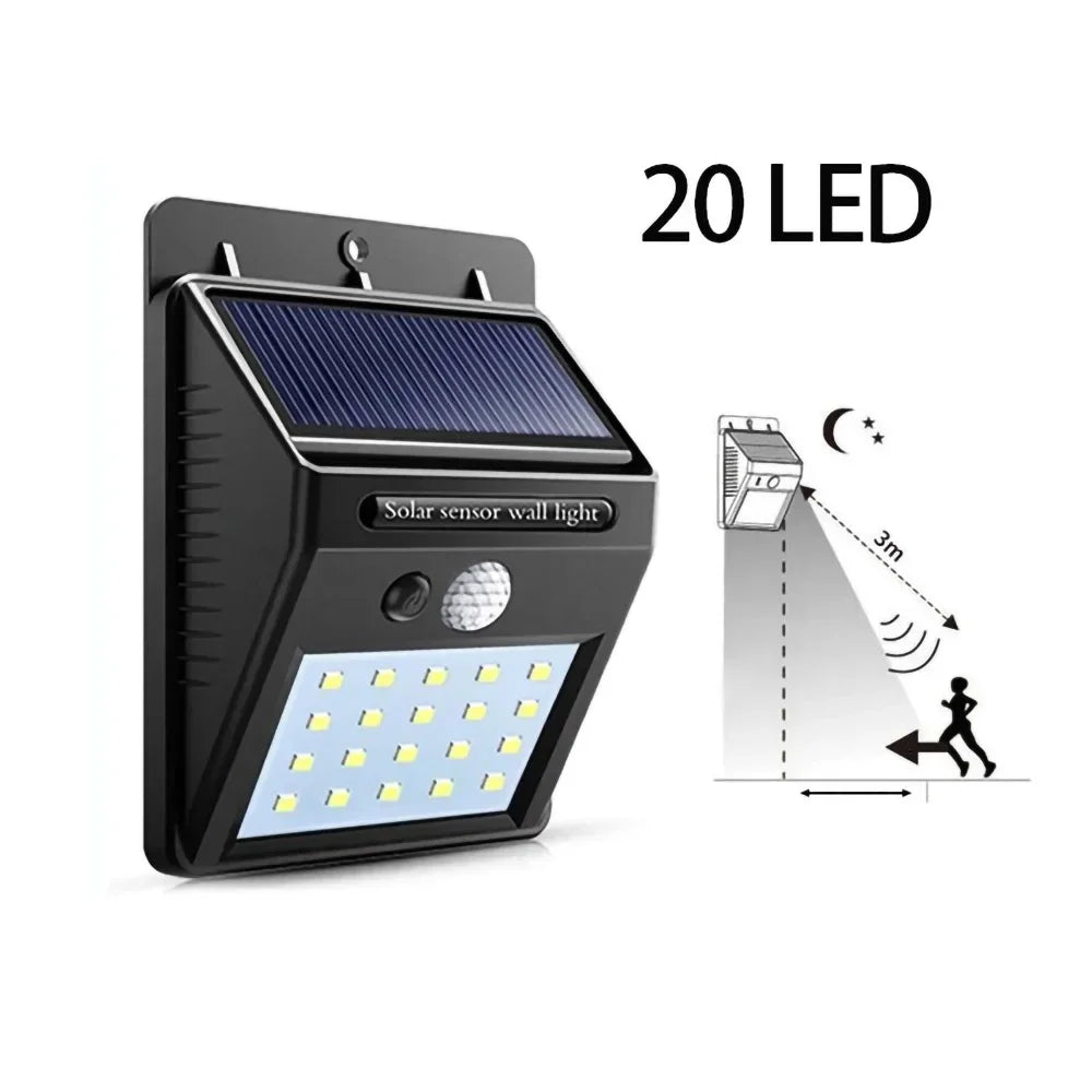 LED Solar Motion Sensor Wall Light 1/2/4PCS Outdoor Solar Powered Lights For Yard Garden Fence Garage Waterproof Street Lamp