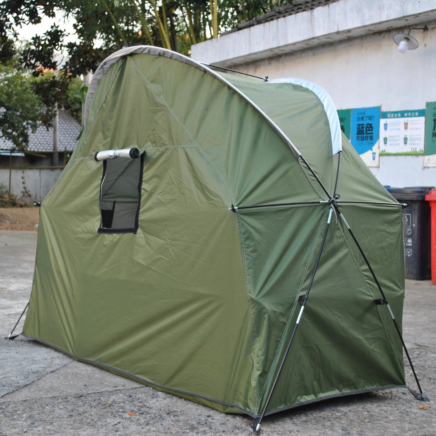 Durable Cot Tent for Camping, Light Weight, Backpacking Tent, Solo, 4000mm Camping Cot Package Not Include