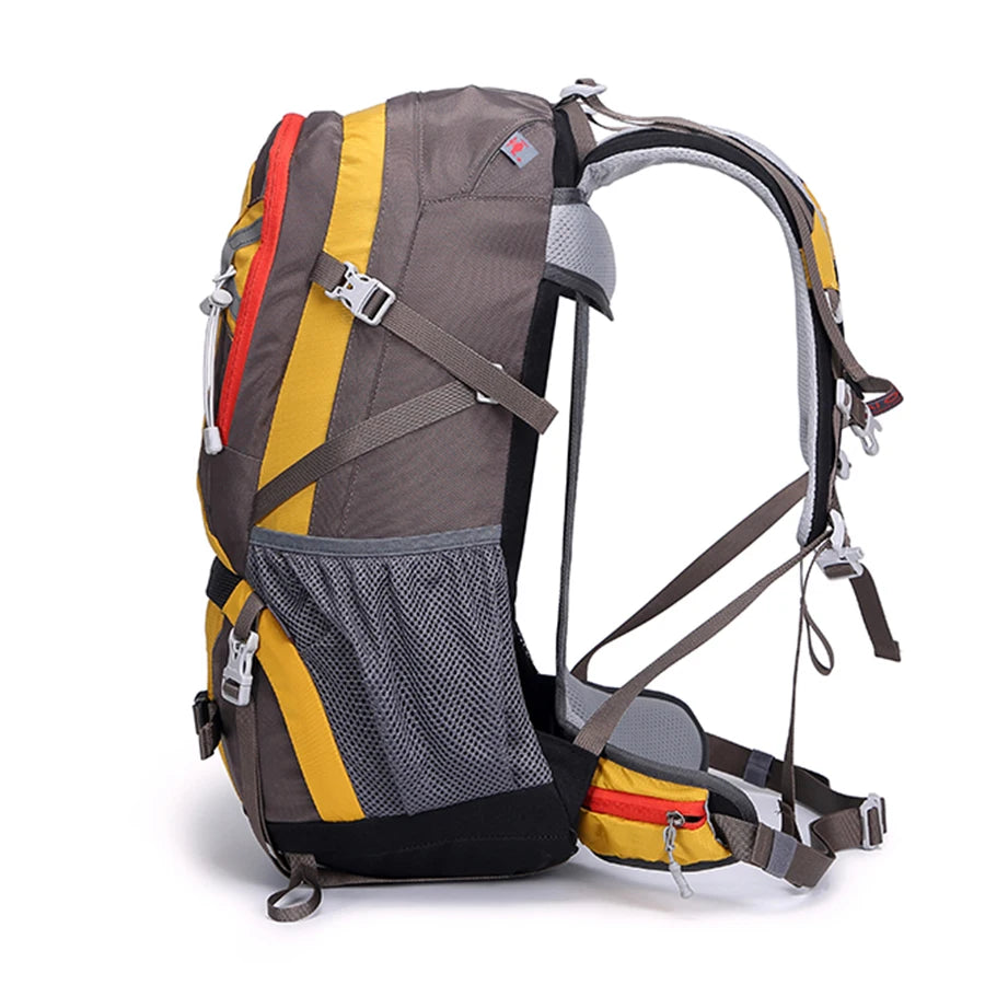 35L Outdoor Travel Hiking Backpack Climbing Backpack With Raincover for Men Women Framed Sports Trekking Camping Bag  Daypack