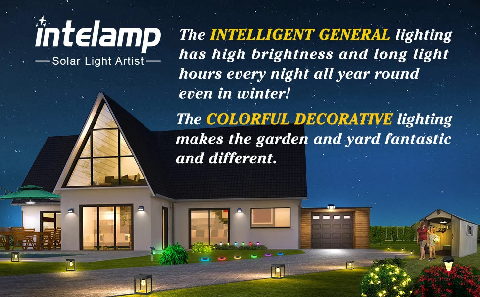 Solar Outdoor Super Bright Wall Light IP65 Waterproof Street Light Solar Security Light (Warm) for Many Outdoor Scenes