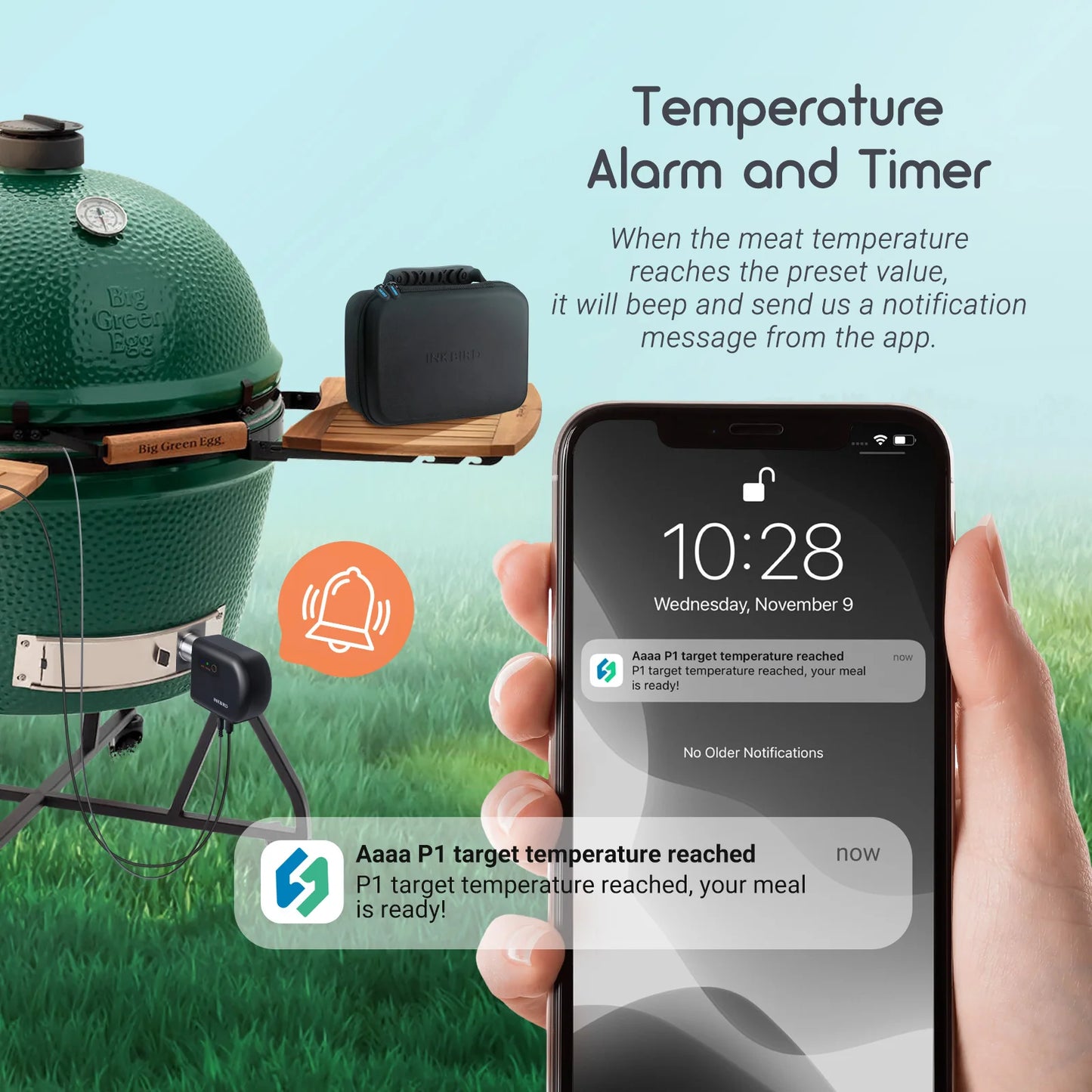 INKBIRD Oven Temperature Controller WiFi Bluetooth Automatic Smoker for Big Green Egg,Kamado Joe,Primo,Vision Grill,Akorn Kamado