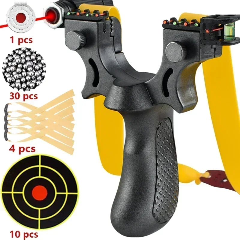 Hunting Slingshot High-power Laser Aiming Slingsshot Outdoor Sports Shooting Game Practice Using High Precision Catapult