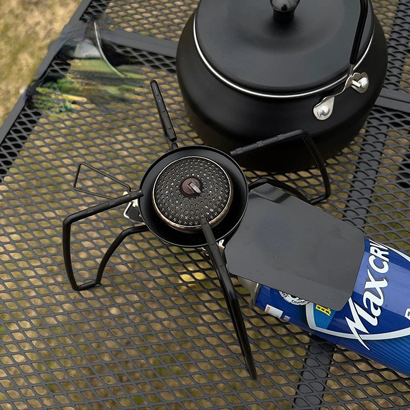 Windproof and Anti-Scald Camping Stove  Outdoor Tourist Burner Parts  Spider Stove  Backpack  Hiking Gas Furnace