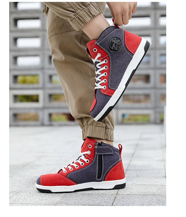 Motorcycle Riding Shoes Motorcycle Boots All Season Breathable and Anti Fall Riding Equipment Road Racing Shoes forRiders오토바이 부츠