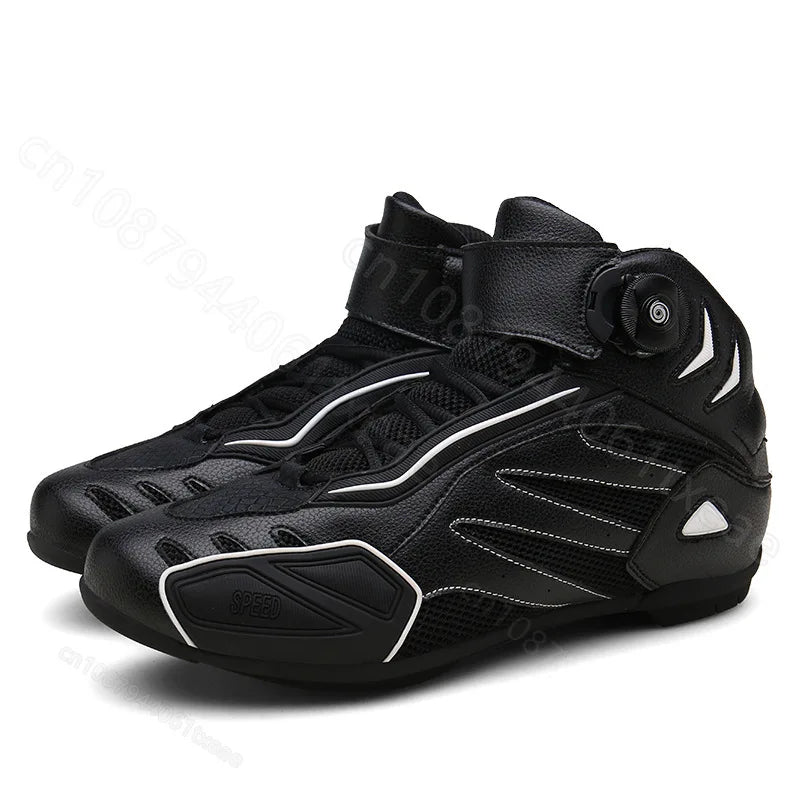Soft Motorcycle Boots PRO Boot Biker Waterproof SPEED Motorboats Men Motocross Boots Non-slip Motorcycle Shoes