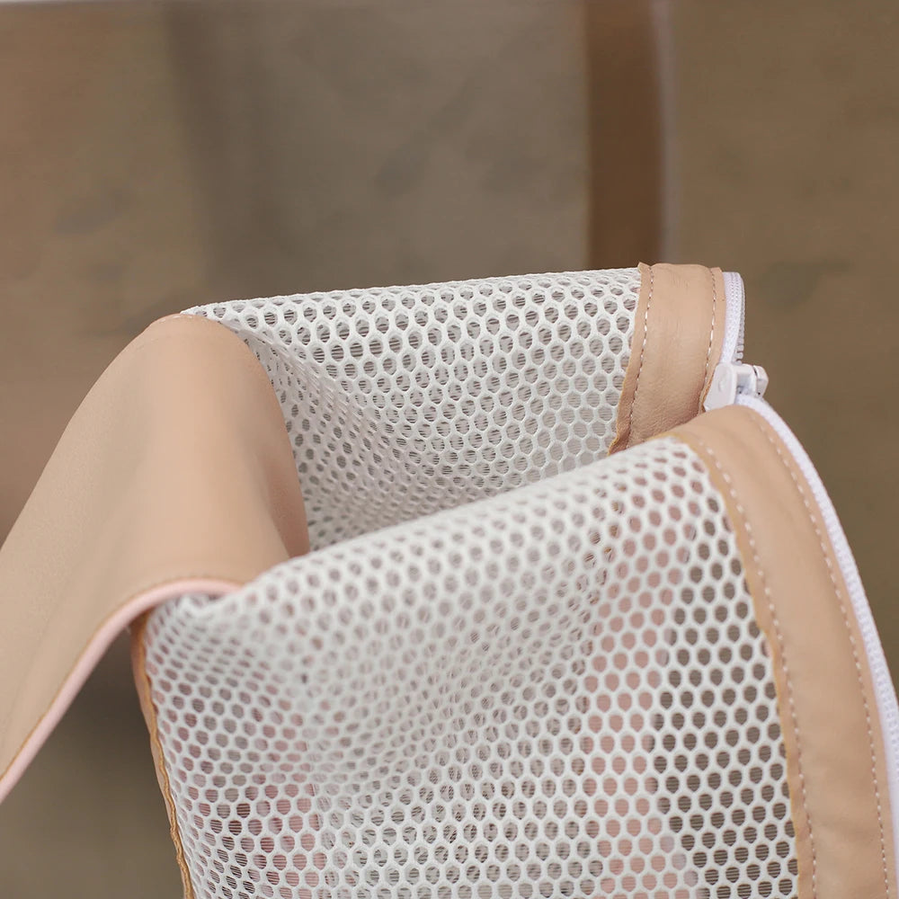 2026 PU Leather Women Knee High Heel Boots Platform Square High Heel Women Summer Boots Fashion Mesh Women's Shoes Pink Yellow