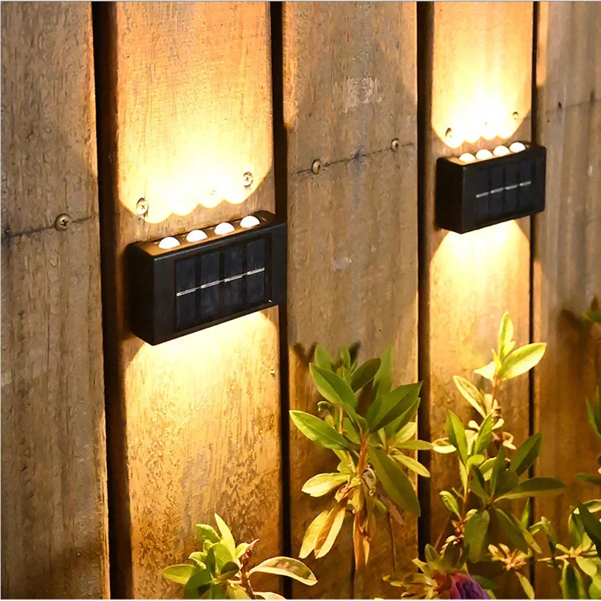 LED Solar Lights Outdoor Solar Wall Lamp Up And Down Light Illuminate for Garden Yard Street Decoration Solar Powered Light