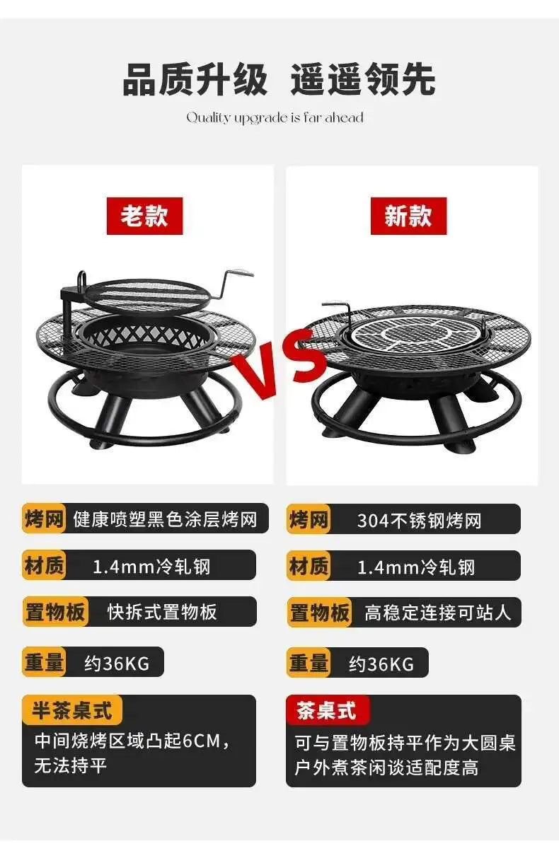 CX010AJ Modern High Quality Barbecue grill, household wood heater, patio, villa campfire, fireplace table, charcoal brazier