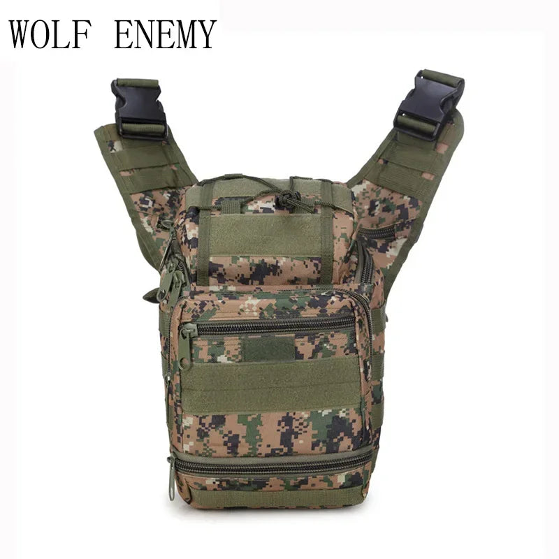 Large Hunting Sling Backpack EDC Tactical Shoulder Bag Molle  Chest Pack Waterproof Outdoor Camping Trekking Camera Pack