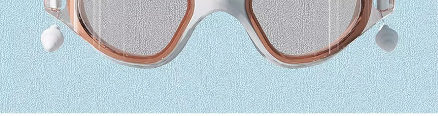 HD Anti-fog Swimming Goggles with Earplugs Adult Men Women  Leak Proof Adjustable high-quality Silicone Swim Protection EYEWEAR