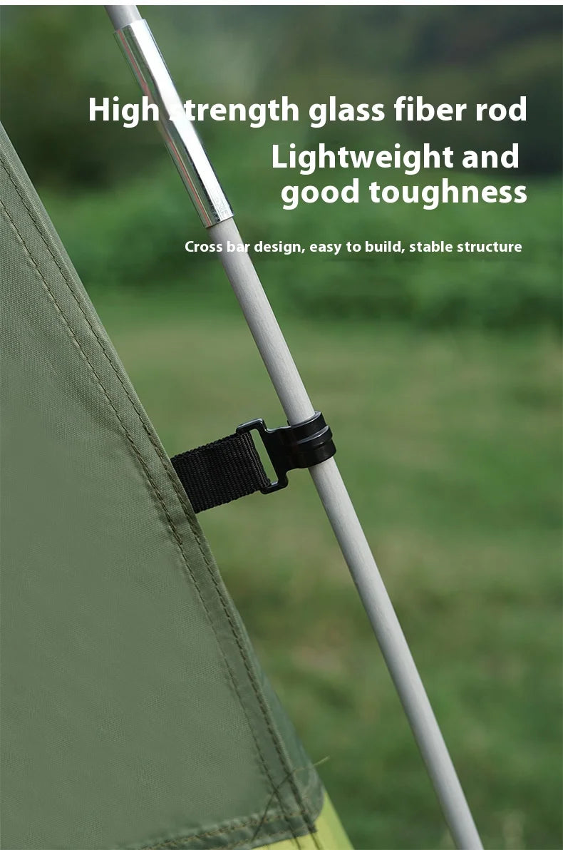 Tunnel Tent Outdoor Two Rooms and One Hall Thickened Windproof and Rainproof Tent Camping Sun Screen Tent душевая палатка