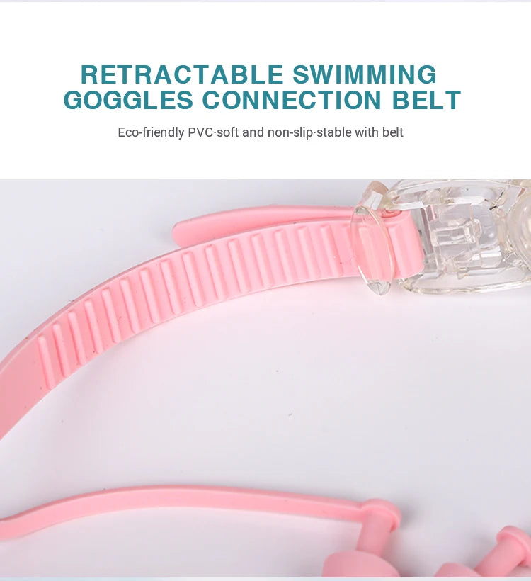 Kids Swimming Goggles for Boys & Girls (3-15 Years) - Big Frame HD View, Anti-Fog, No-Leak, Comfortable Silicone Swim Goggles