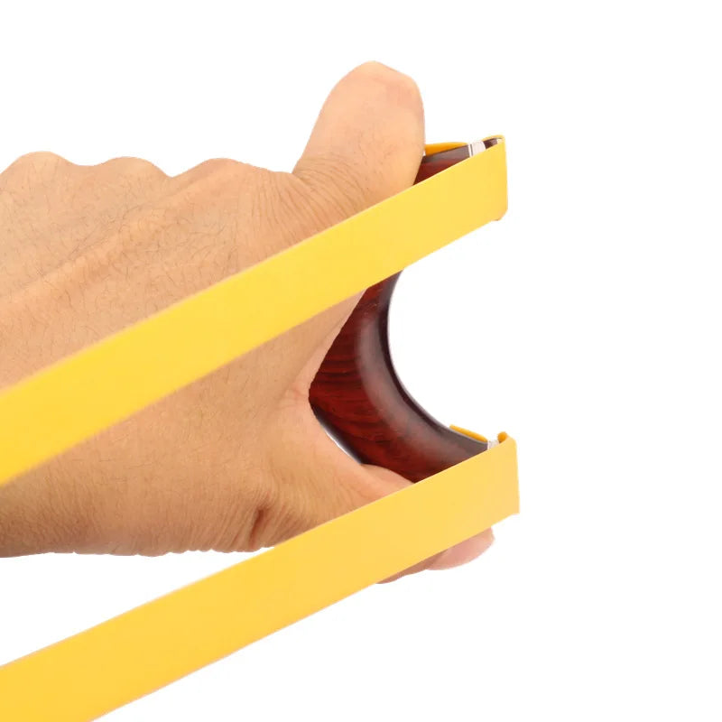 High Quality Solid Wood Slingshot Copper Support Head Design Sling Hunting Shot Catapult Set Outdoor Shooting Entertainment Tool