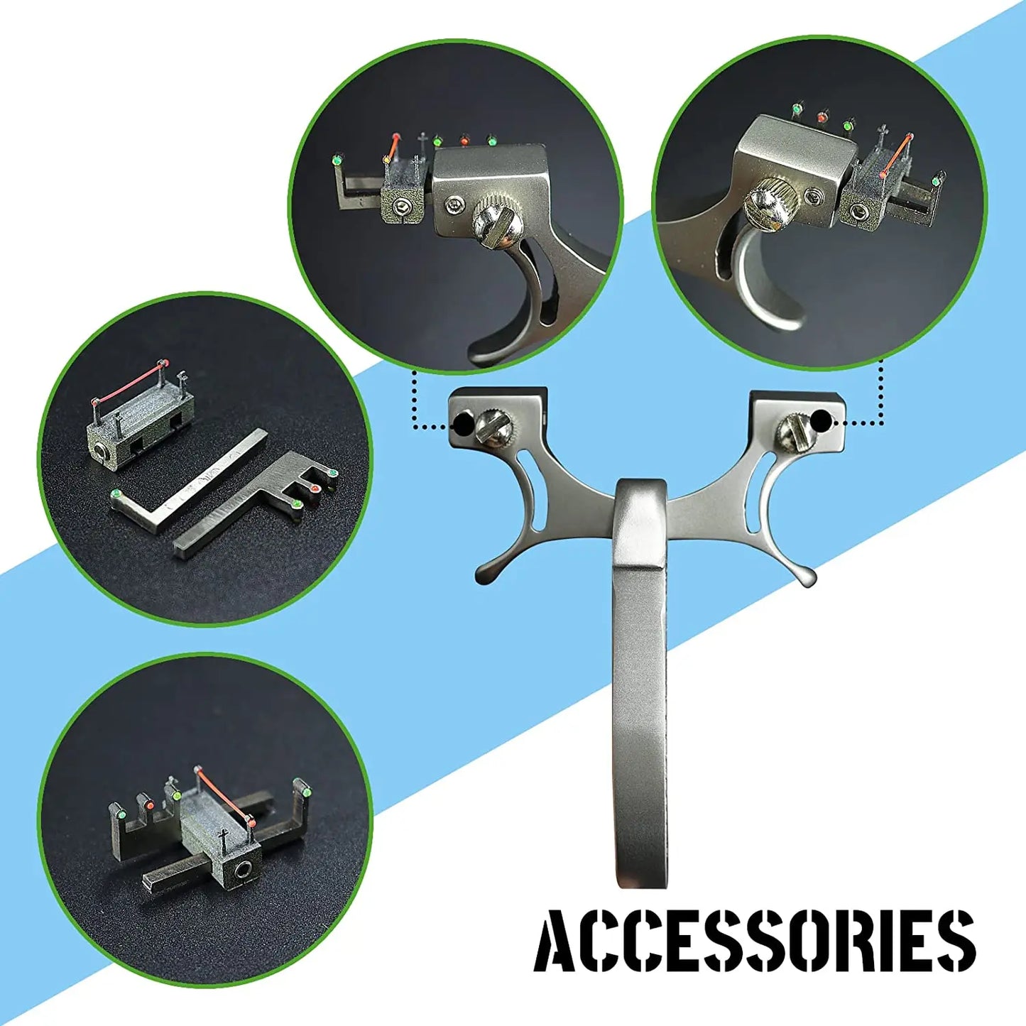 1 Set Powerful Metal Hunting Slingshot Competition-Grade Outdoor Sling Shot High-Power  Outdoor Hunting Sports