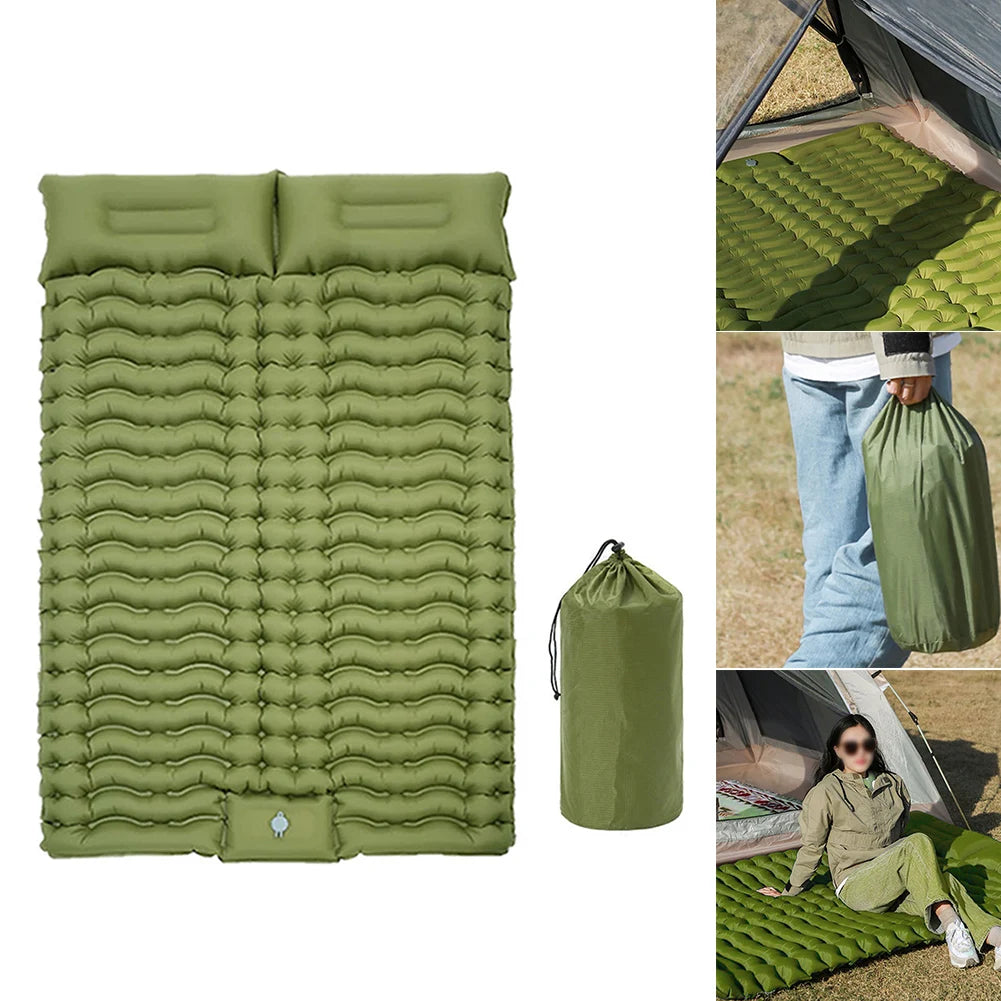 Camping Trip Inflatable Pad Waterproof Camping Pad Storage Bag Included Wear-resistant Material Body Mapping Technology