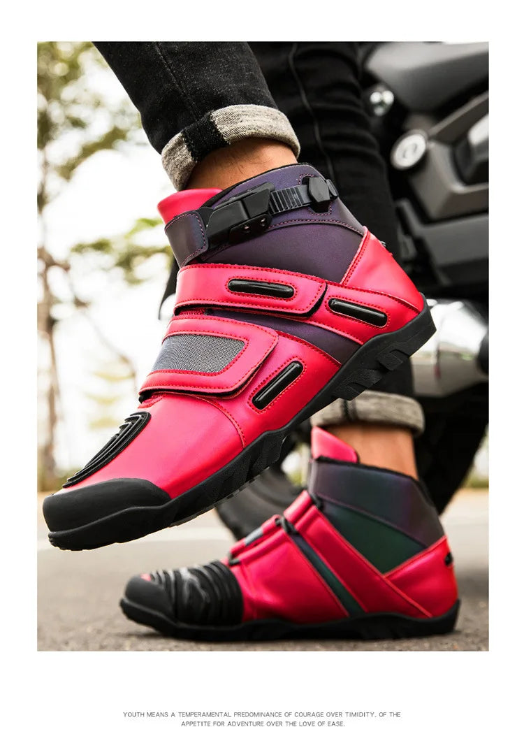 Motorcycle shoes Motorcycle riding shoes Male knight cross-country boots Racing short boots Motorcycle travel equipment