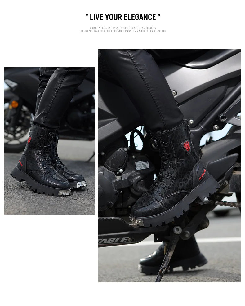 Motorcycle Wear-resistant Drop-proof Boots Women Motorbike Riding Shoes Breathable Biker Boots Motorboats Motorcycle Shoes Bota