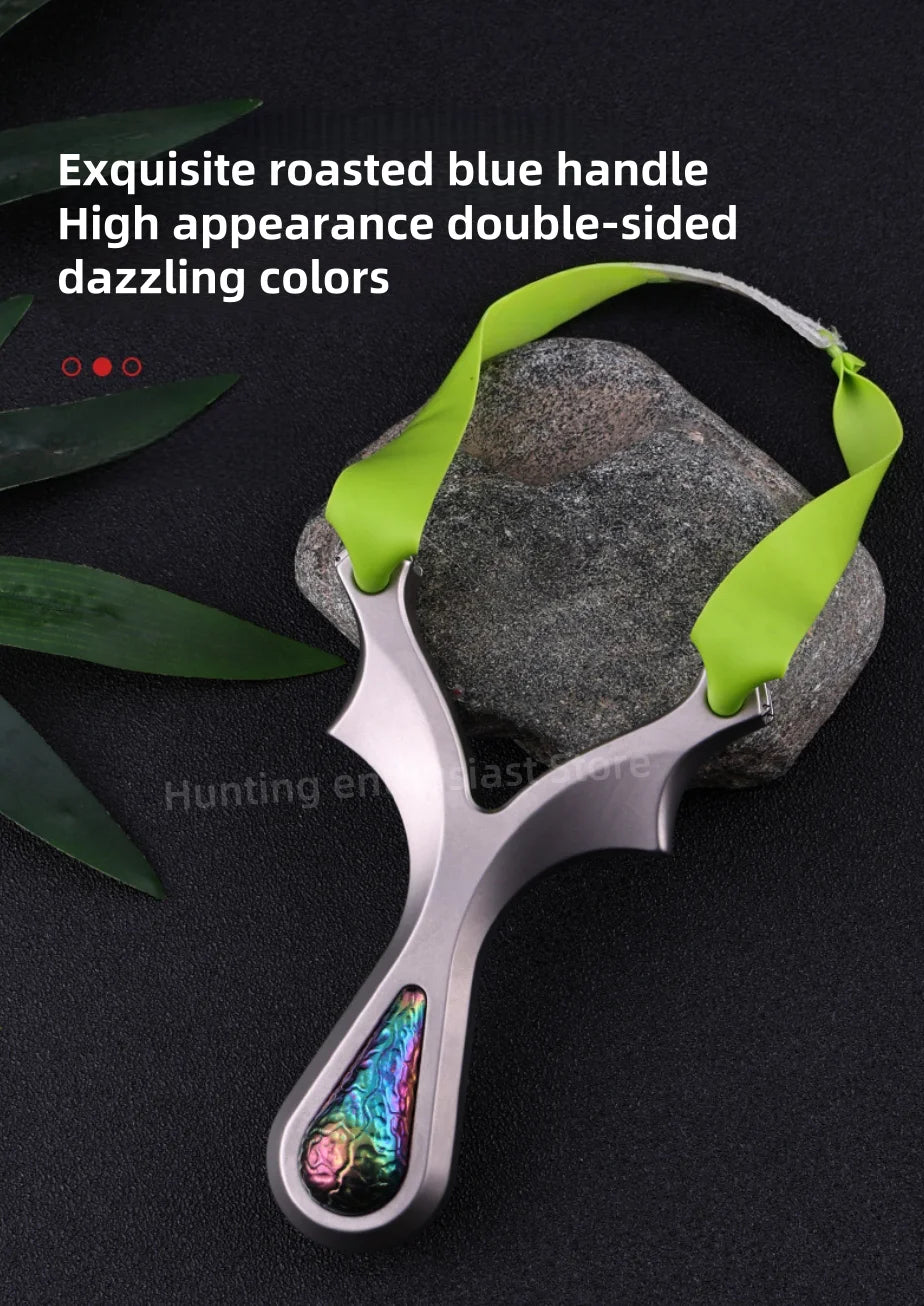Strong Titanium Alloy Shooting Aiming Slingshot Outdoor Hunting Slingshot Professional Slingshot Hunting Accessories