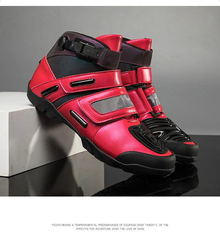 Motorcycle shoes Motorcycle riding shoes Male knight cross-country boots Racing short boots Motorcycle travel equipment