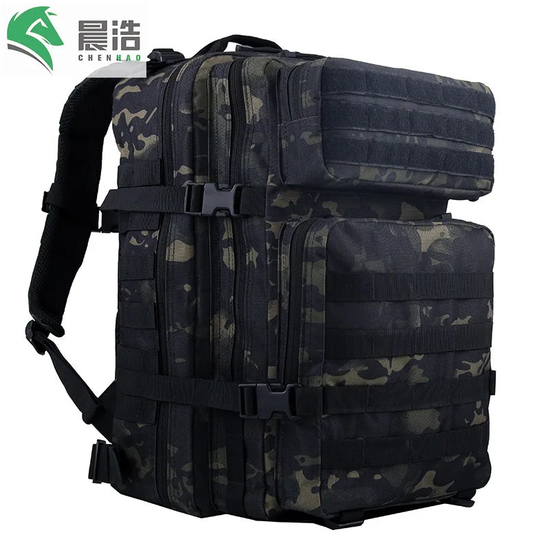 Hotselling Upgrade 3P Attack Tactical Backpack 45L Larger Capacity Waterproof Outdoor Sports Climbing Hiking Travelling Backpack