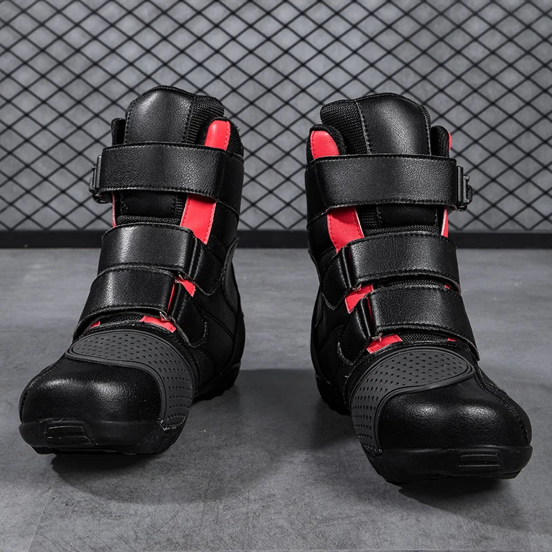 Motorcycle Riding Shoes Breathable Motorcross Off-road Short Boots Man Women Rider Motocross Equipment Anti-fall Racing Shoes 47