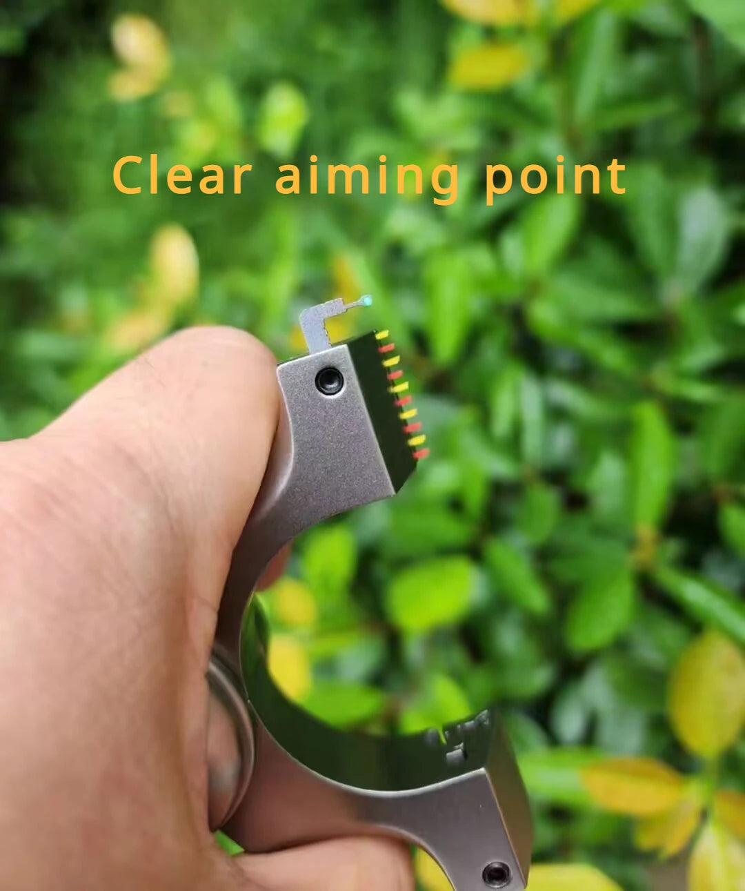 High Quality Titanium Alloy Slingshot Folding Bow Flat Rubber Band Catapult Outdoor Hunting Competition Practice Shoot Hunting