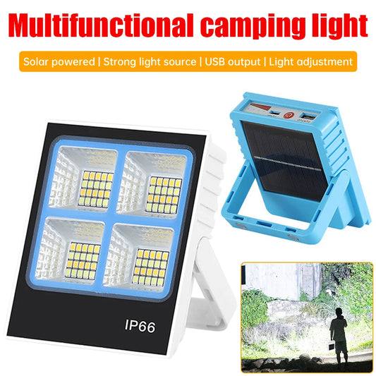 Solar Camping Light Outdoor Mobile Charging Super Bright Emergency Work Lamp LED Lighting Magnetic Street Stall Light