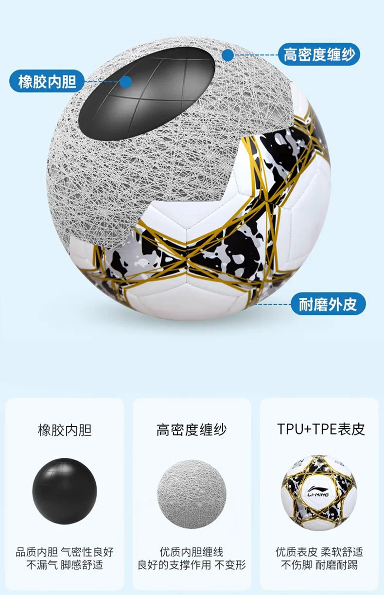 FIFA Approved Size 5 Soccer Ball for Adults, Youth & Students - Professional Training & Match Football with Enhanced Durability