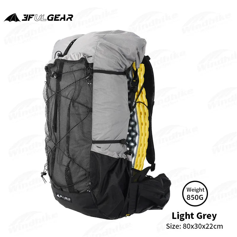 3F UL GEAR QIDIAN 40+16L Backpack 2.0 Ultralight Large Capacity Outdoor Camping Hiking Climbing Bag Nylon Waterproof Lightweight