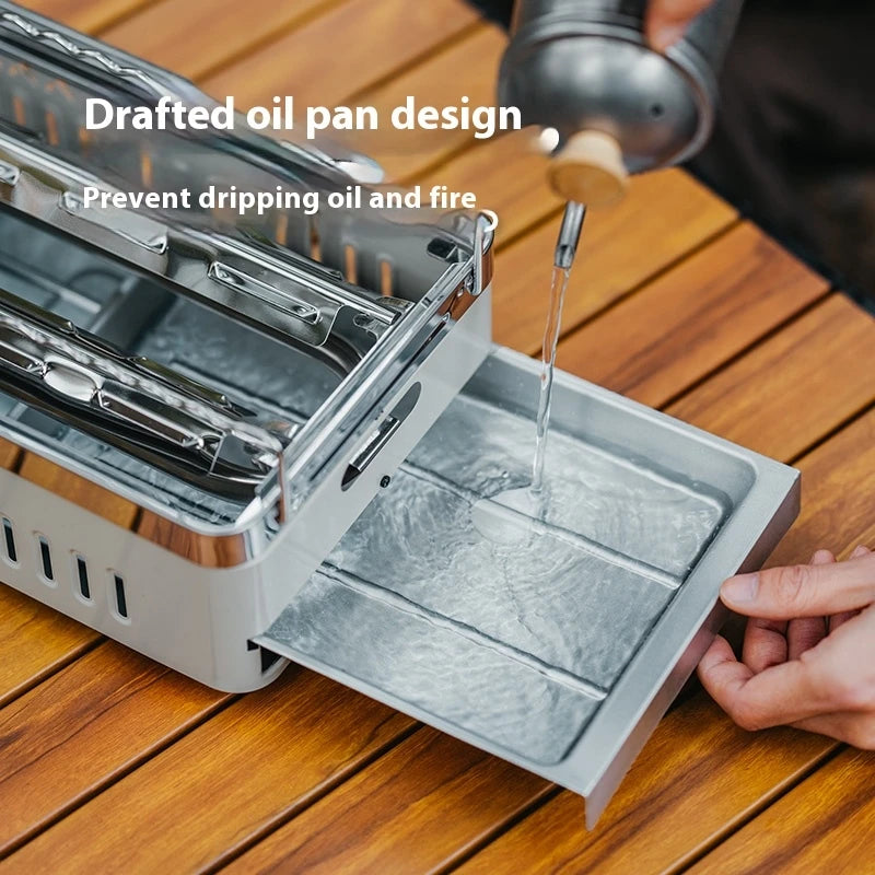 Naturehike Camping GAS Stove 2200W Multi-function Ultralight Portable Outdoor Picnic Stove With Grill Frying Pan Storage Bag