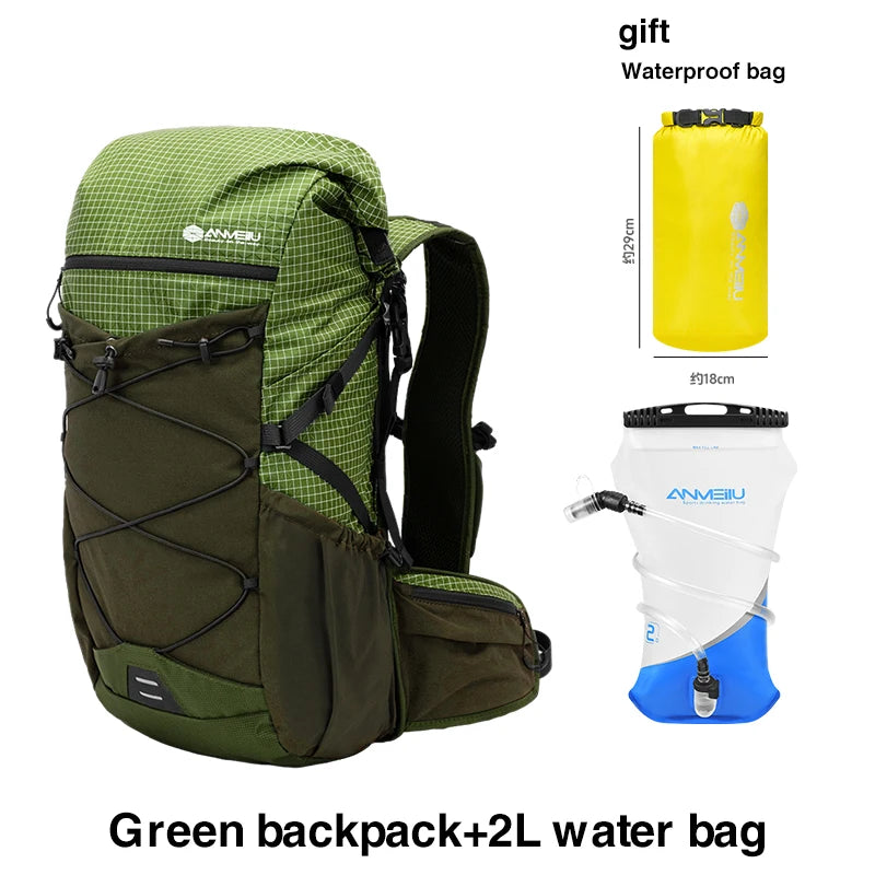 Anmeilu Mountaineering Backpack 30L Large Capacity Men Women Outdoor Travel Hiking Off-road Lightweight Sports Backpack