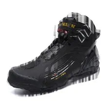 Riding Boots for Men Motorcycle New Leather Collision Avoidance Motos Shoes Anti Slip Wear-Resistant Motocross Protective Shoes